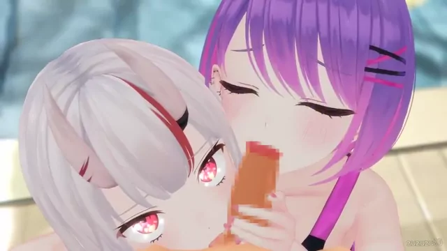 @zuzuzu3D スレンダー オナニー 厳選 投稿エロ動画 二人で舐めてくれるojuとtw様 シーン5