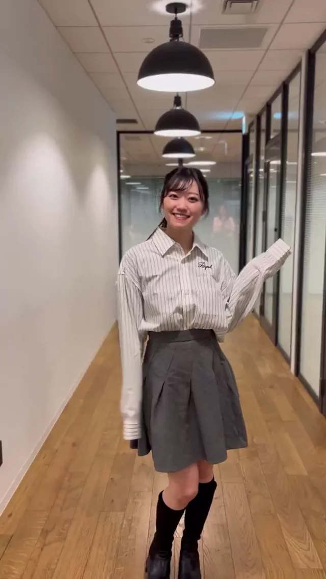 @1tsuki_yurik0 女子大生 フェラ 高画質 SNS流出動画 ReZARDを158cmが着てみた！ シャツイン シャツア シーン9