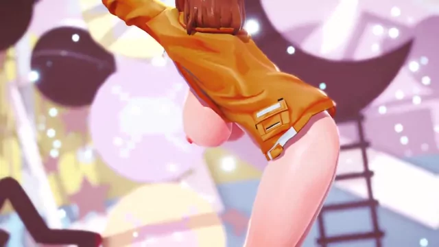 @FNS_MMD 女子大生 流出 神回 裏アカ動画 (1/3)モデルが素敵すぎて即動画作成しました！ 【NIKK シーン8