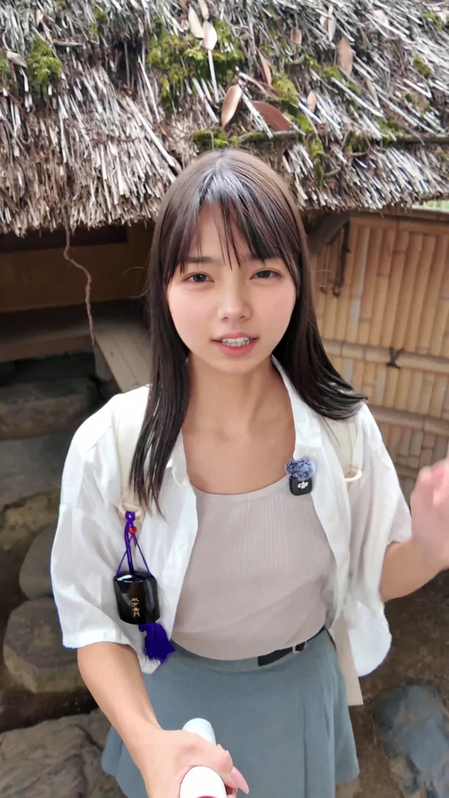@ohasuyaa 人妻 個人撮影 完全素人 SNS流出動画 好文亭制覇した〜！? #偕楽園 シーン1