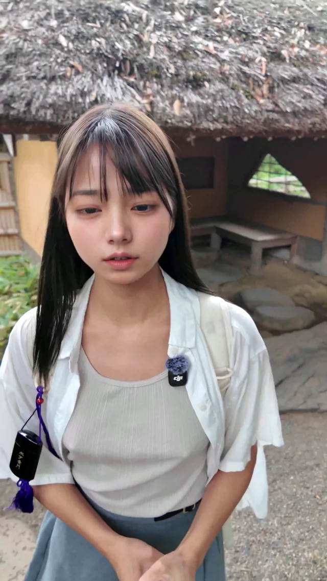@ohasuyaa 人妻 個人撮影 完全素人 SNS流出動画 好文亭制覇した〜！? #偕楽園 シーン2