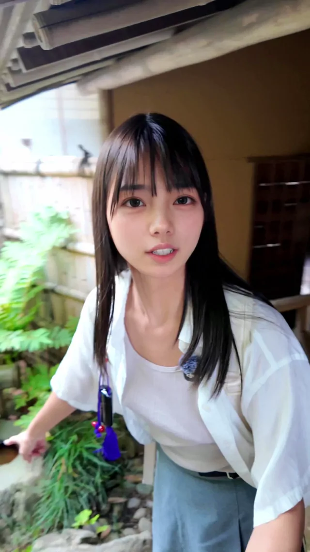 @ohasuyaa 人妻 個人撮影 完全素人 SNS流出動画 好文亭制覇した〜！? #偕楽園 シーン5