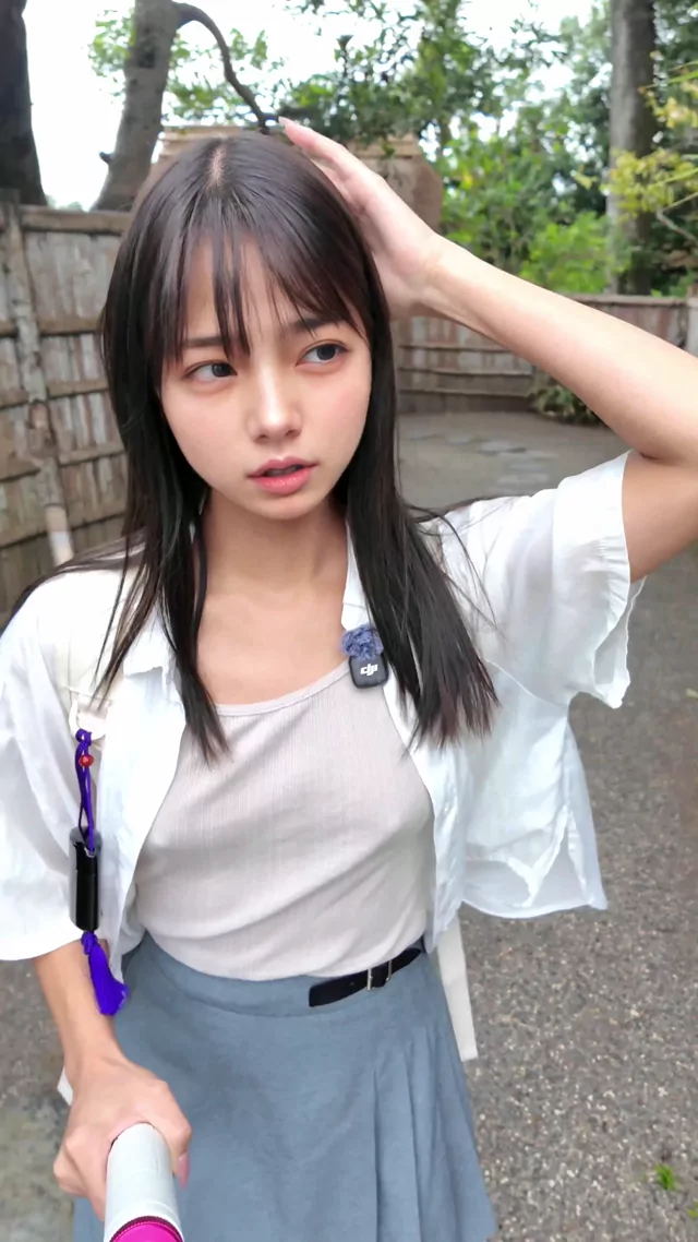 @ohasuyaa 人妻 個人撮影 完全素人 SNS流出動画 好文亭制覇した〜！? #偕楽園 シーン8